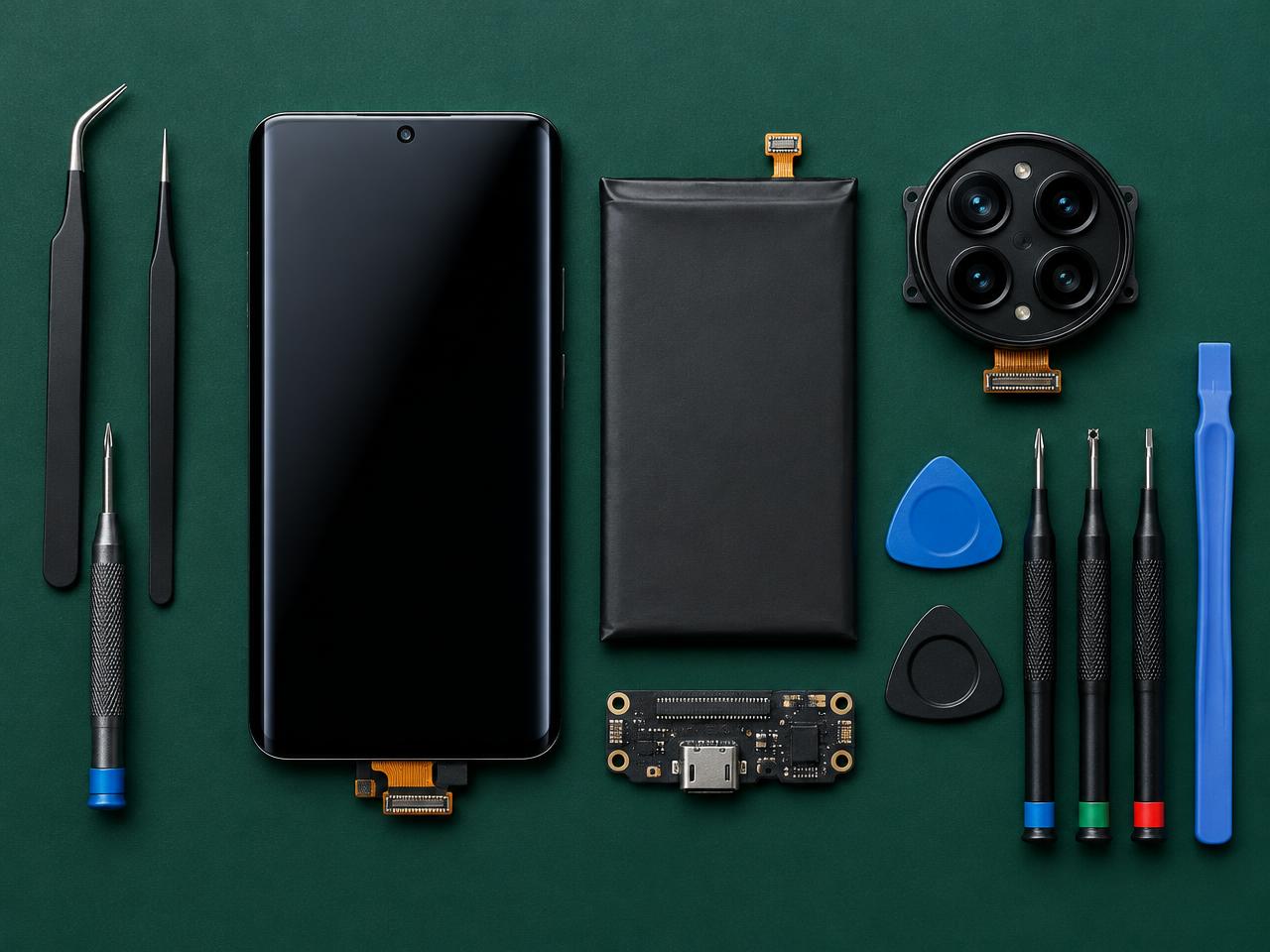 OPPO replacement parts: screen, battery, camera and charging port