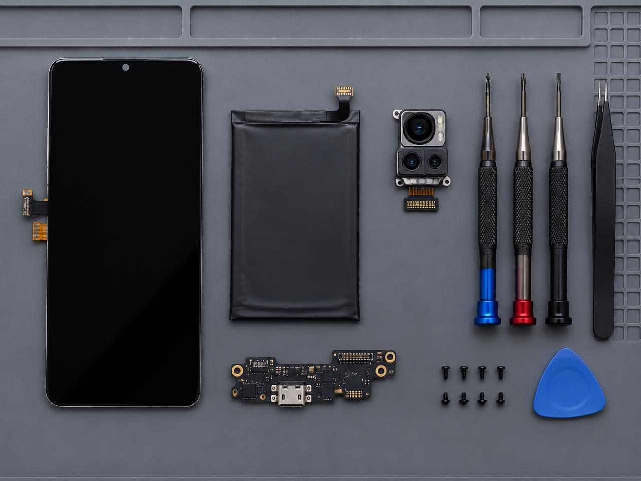 Piezas de recambio para Xiaomi: pantalla, batería, cámara y conector de carga